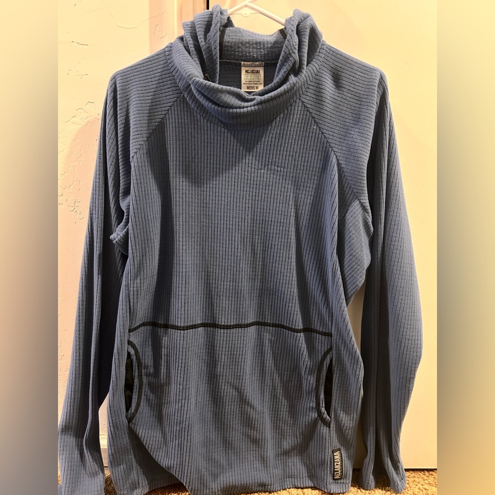 Melenzana Blue Micro Grid Hoodie *New*